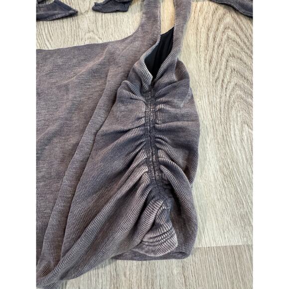 Free People Black Washed Boulevard Tank TopSleeveless Boho Casual -  Size Large - Picture 5 of 5